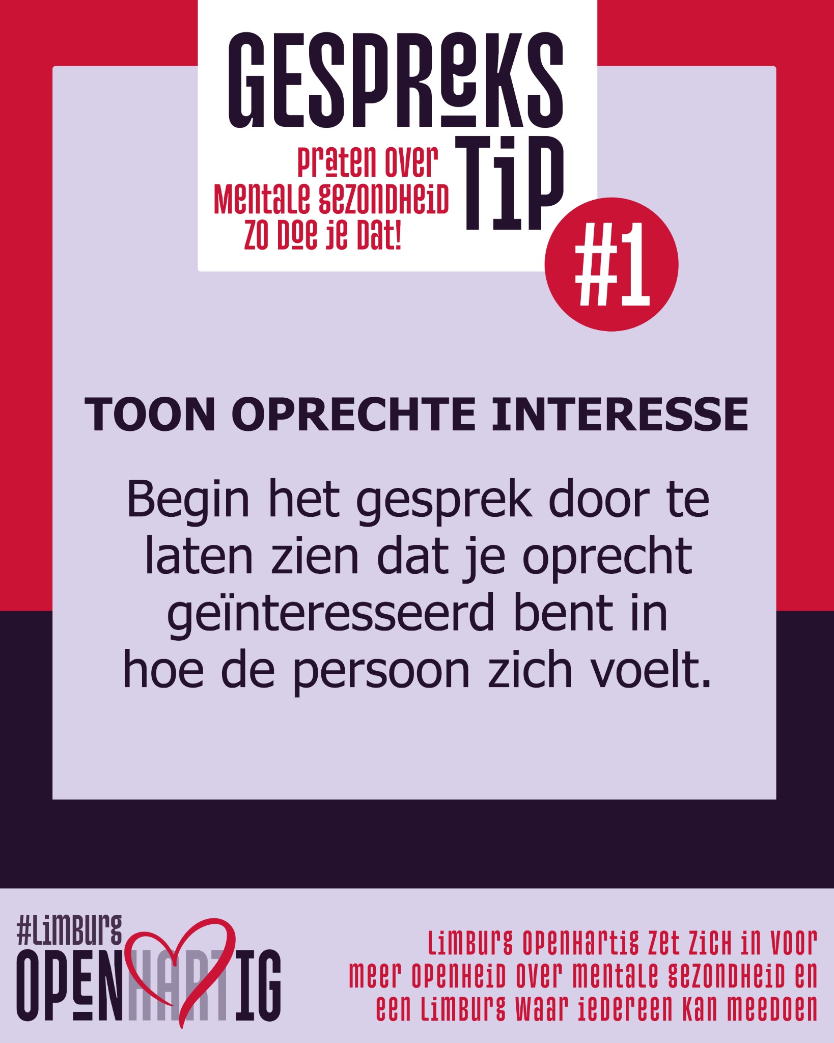 Limburg Openhartig Facebook ad: Limburg Openhartig is een regionale campagne met als…