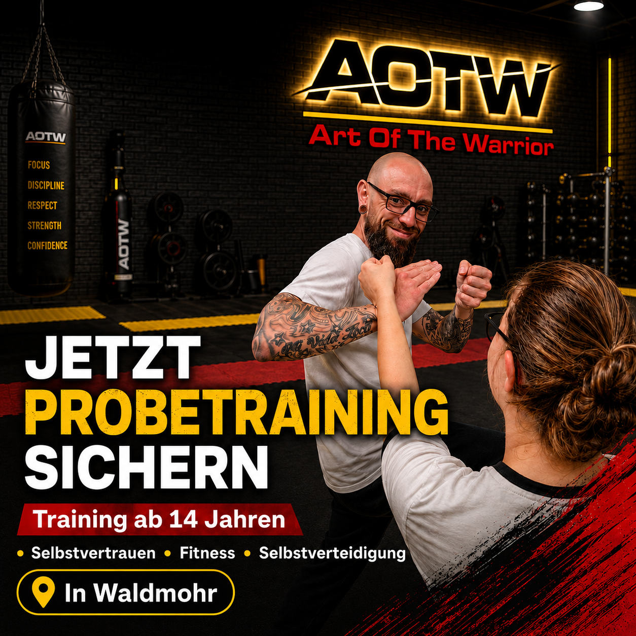 Art Of The Warrior Kampfkunstzentrum Facebook ad: In Waldmohr: Werde sicher, stark und ausgeglichen.