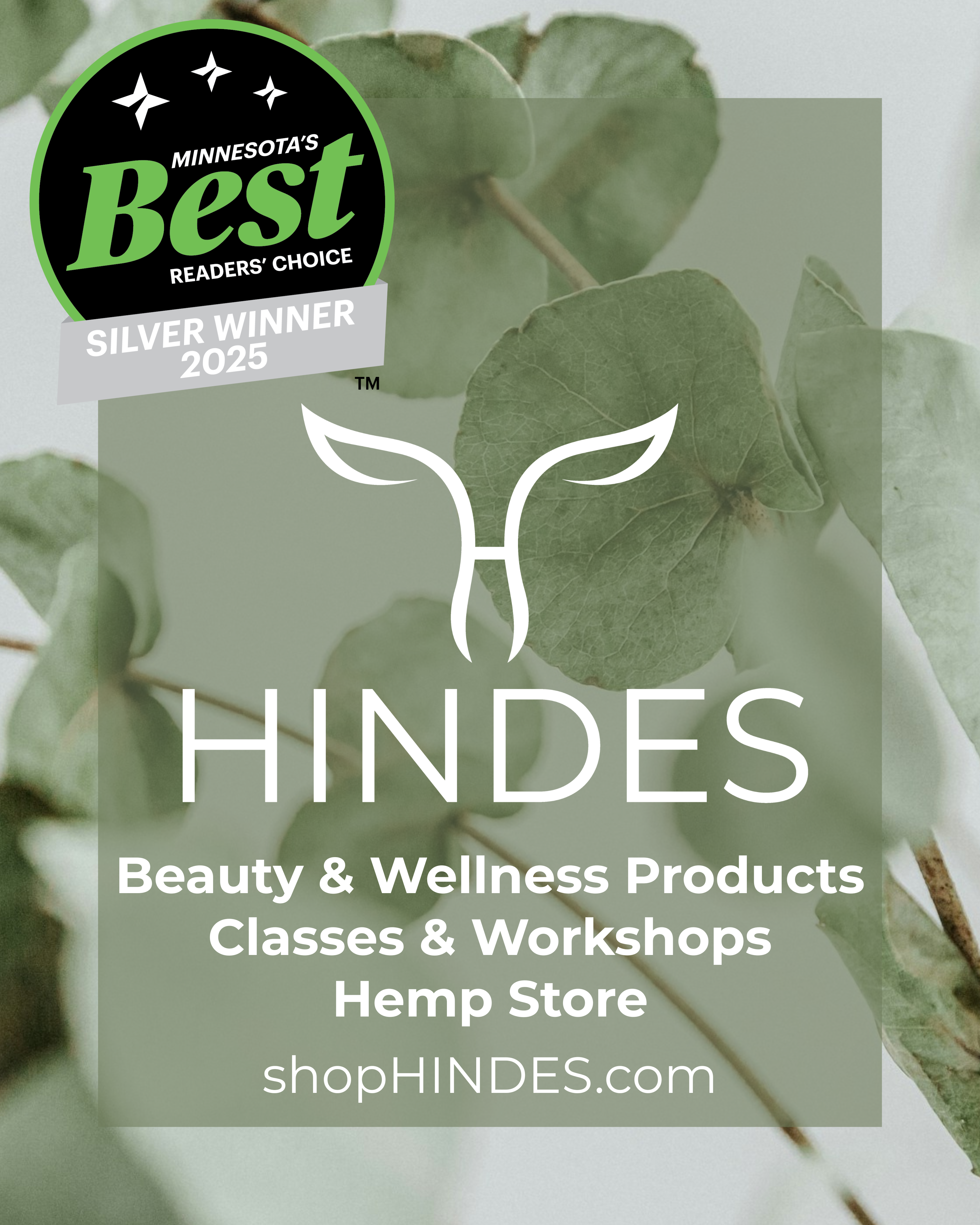 Hindes Facebook ad: HINDES is an award-winning wellness boutique.