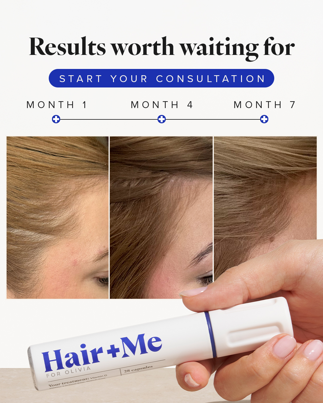Hair + Me Facebook ad