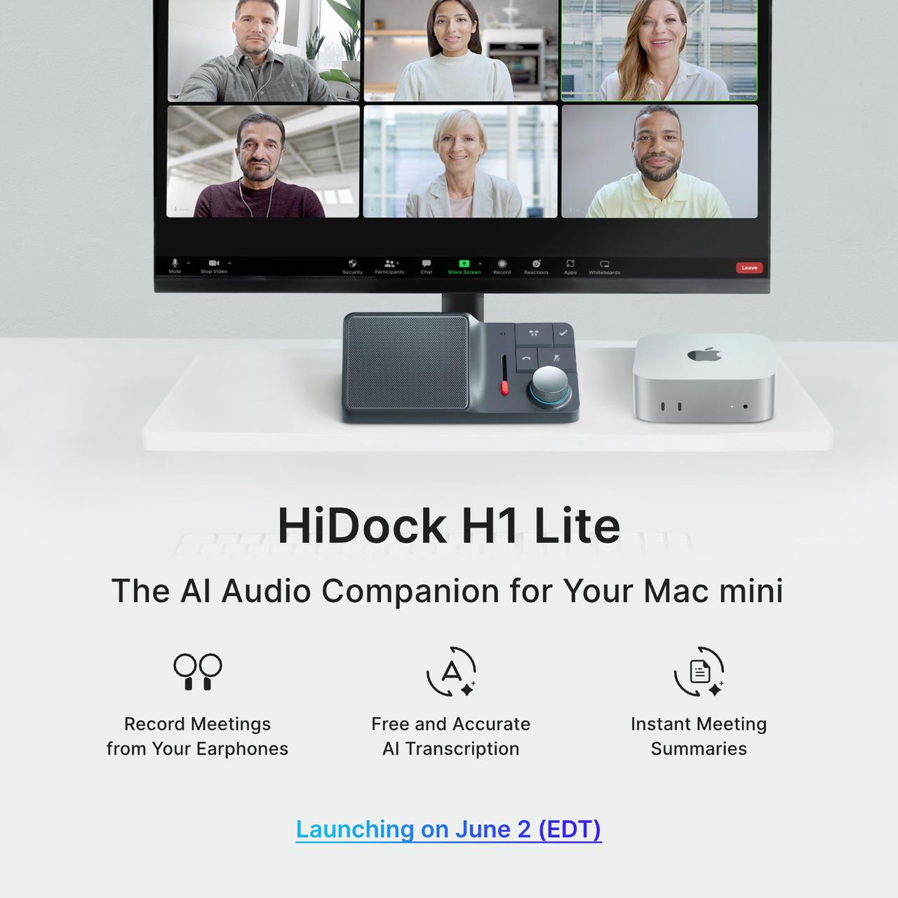 HiDock Facebook ad: Your Mac mini has power.