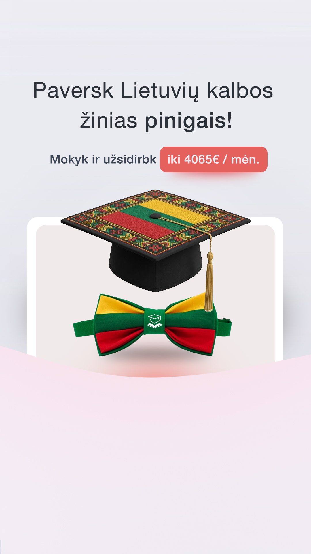 Pasimokome.lt korepetitoriai Facebook ad