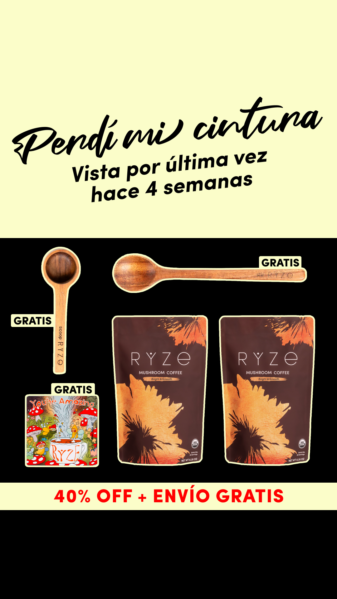 RYZE Superfoods Facebook ad