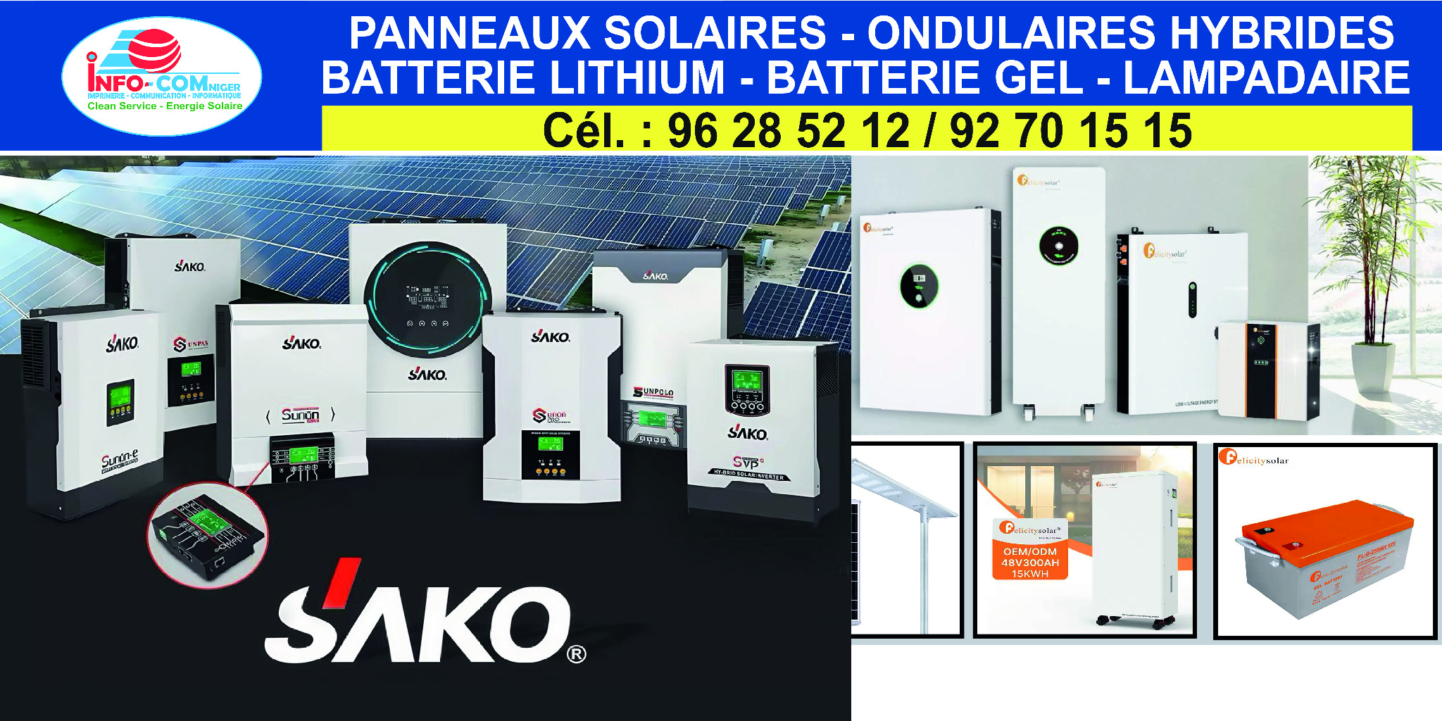 Shopping Experience Facebook ad: INFO-COM NIGER, Votre Solution Solaire Sur Mesure et…