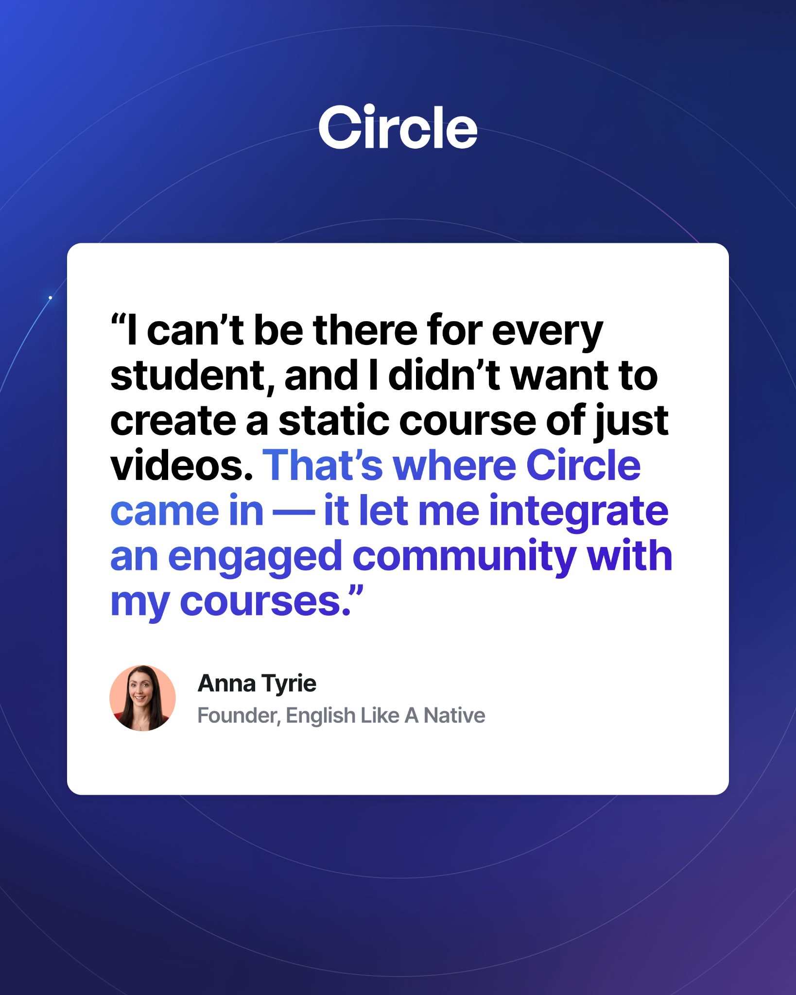 Circle Facebook ad: Launch your Circle community
