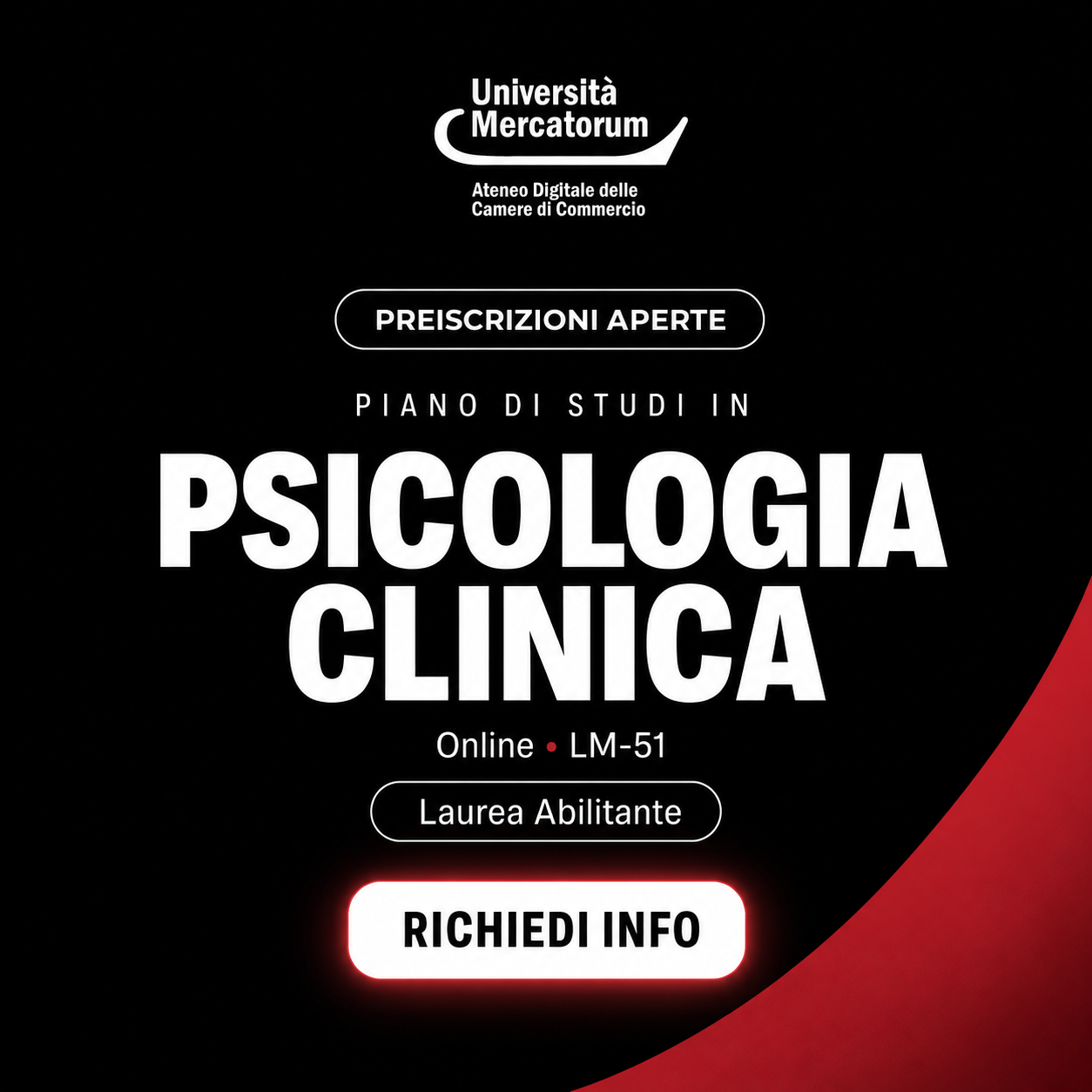 Università Mercatorum Facebook ad: Psicologia Online