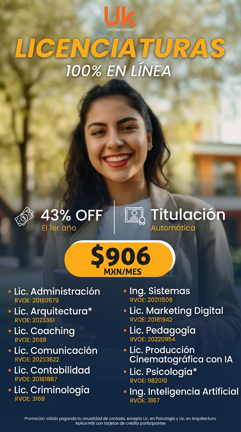 Universidad Uk México Facebook ad