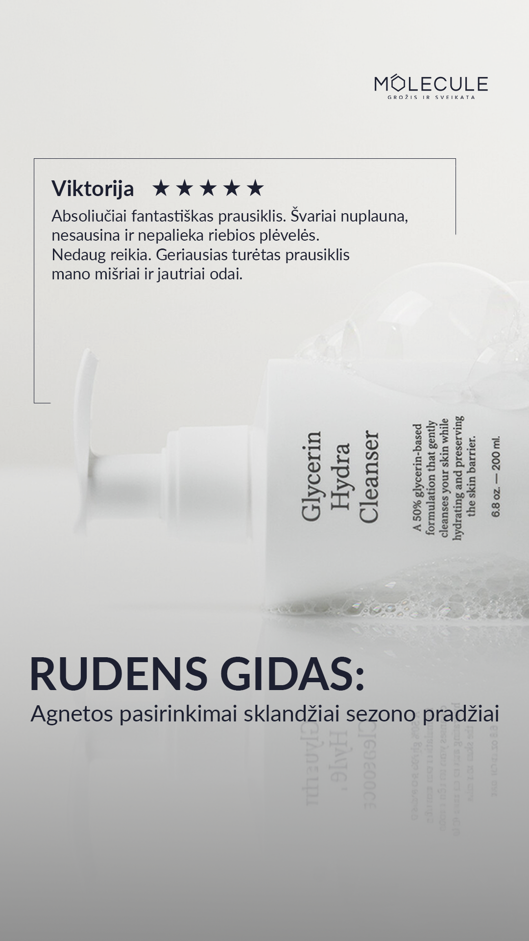 Molecule - sveikata/grožis/jaunystė Facebook ad: Rudens gidas