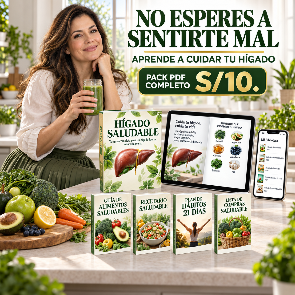 Vida Saludable Facebook ad: Pack Hígado Saludable PDF