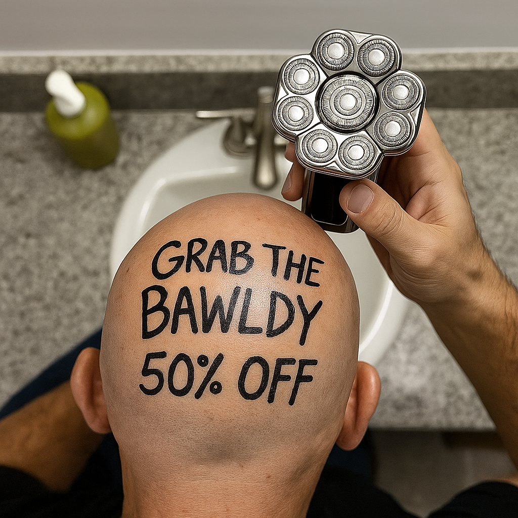 Bawldy Facebook ad: Customer Rating 4.8/5+ Stars! 150,000+ Reviews!