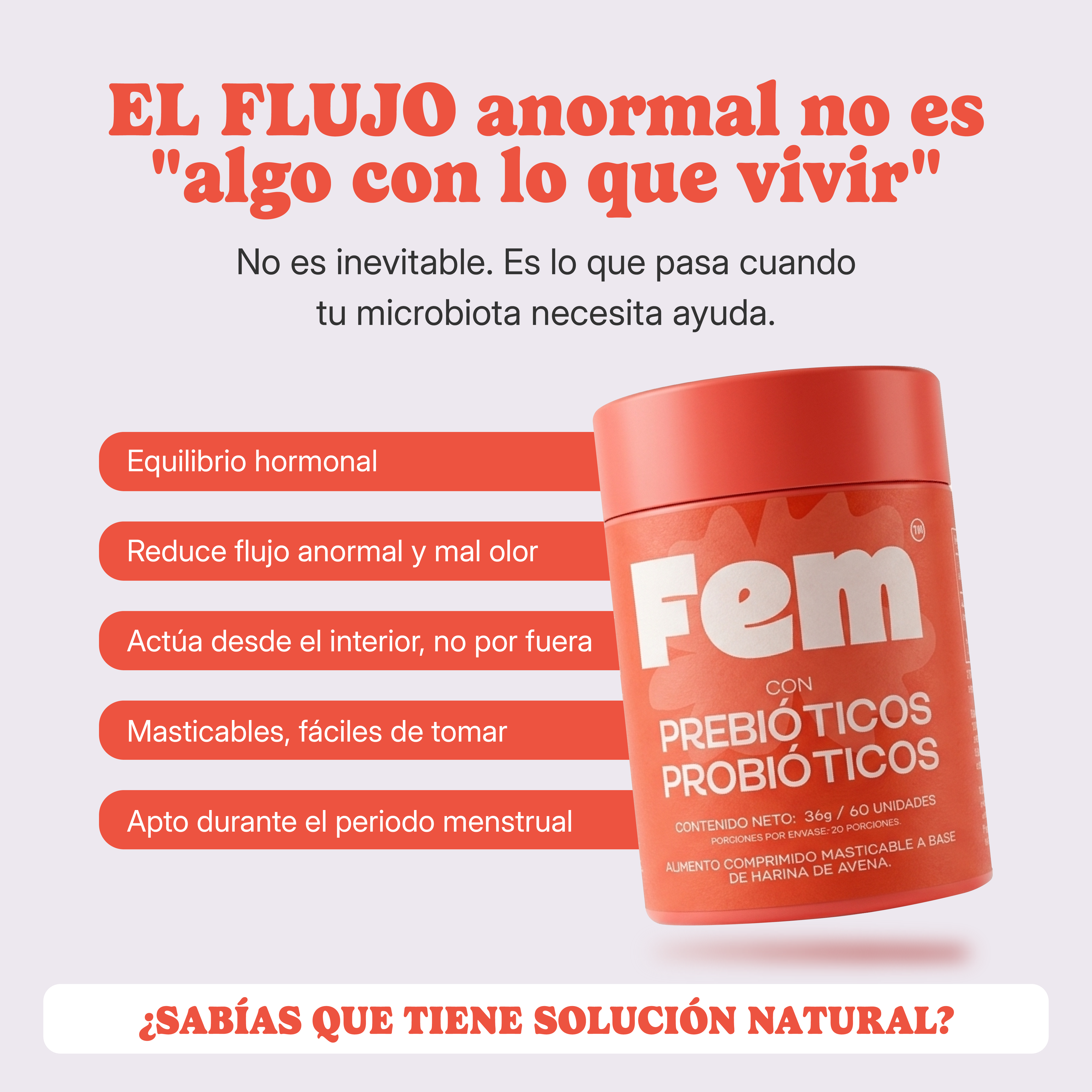 Fem Probiotics Facebook ad