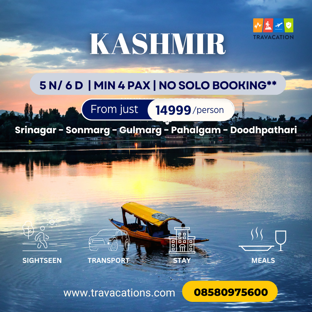 Travacations Facebook ad: Discover the true beauty of Kashmir with perfectly…