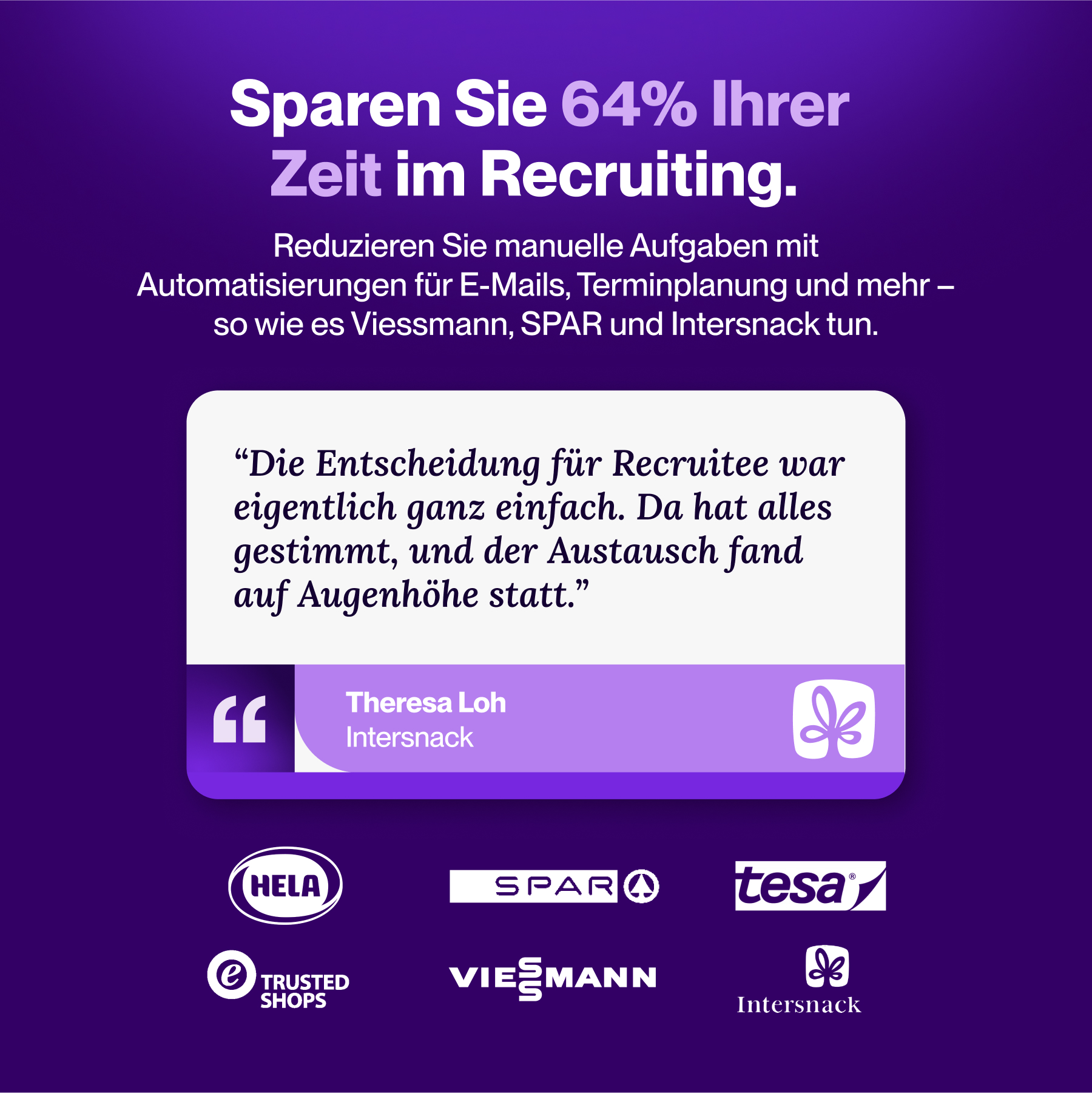 Recruitee Facebook ad