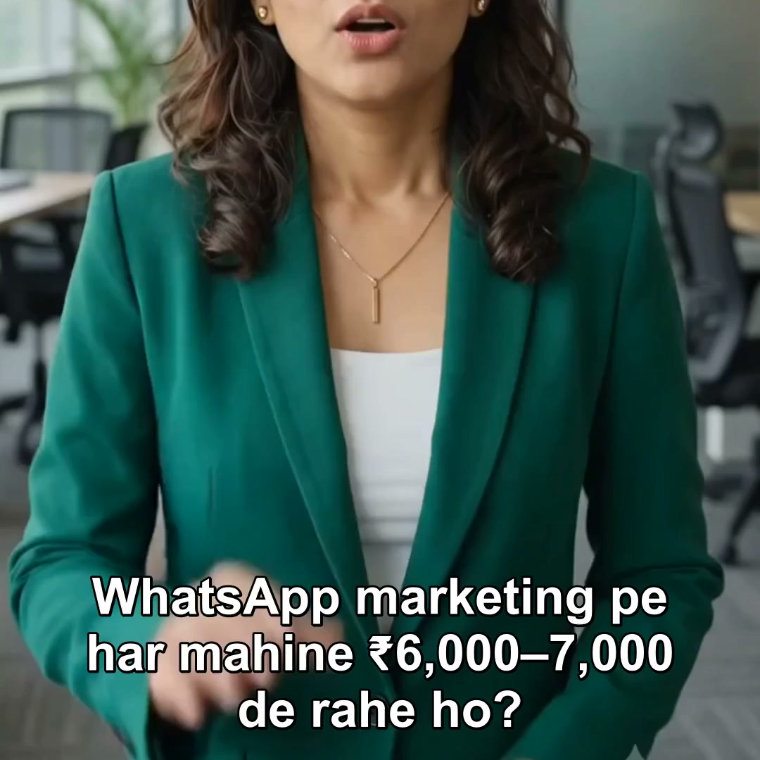 Whatsmarketing India Facebook ad: ₹999/month. Billed annually.