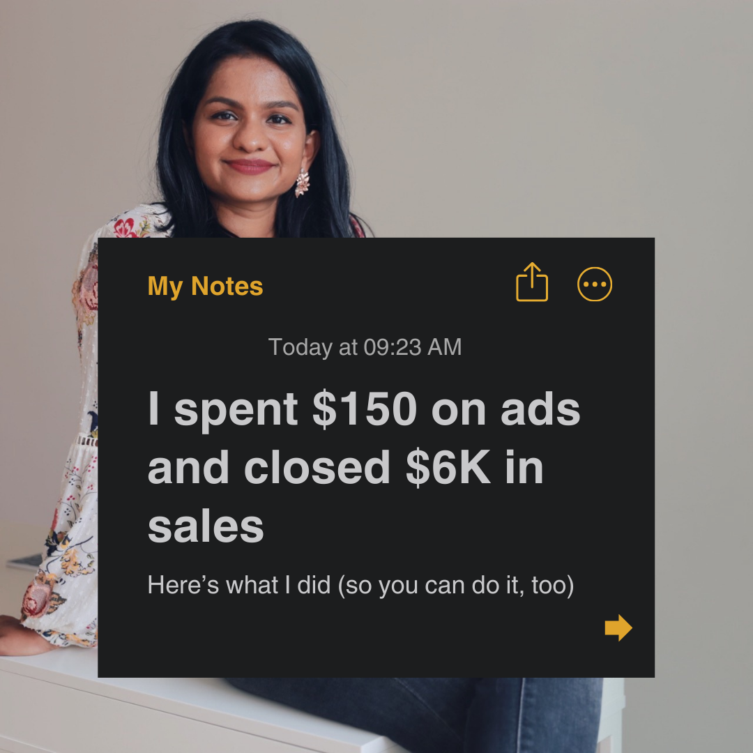 Satya - Well Paid Freelancers Facebook ad: $150 ad spend → 68 leads → 2…