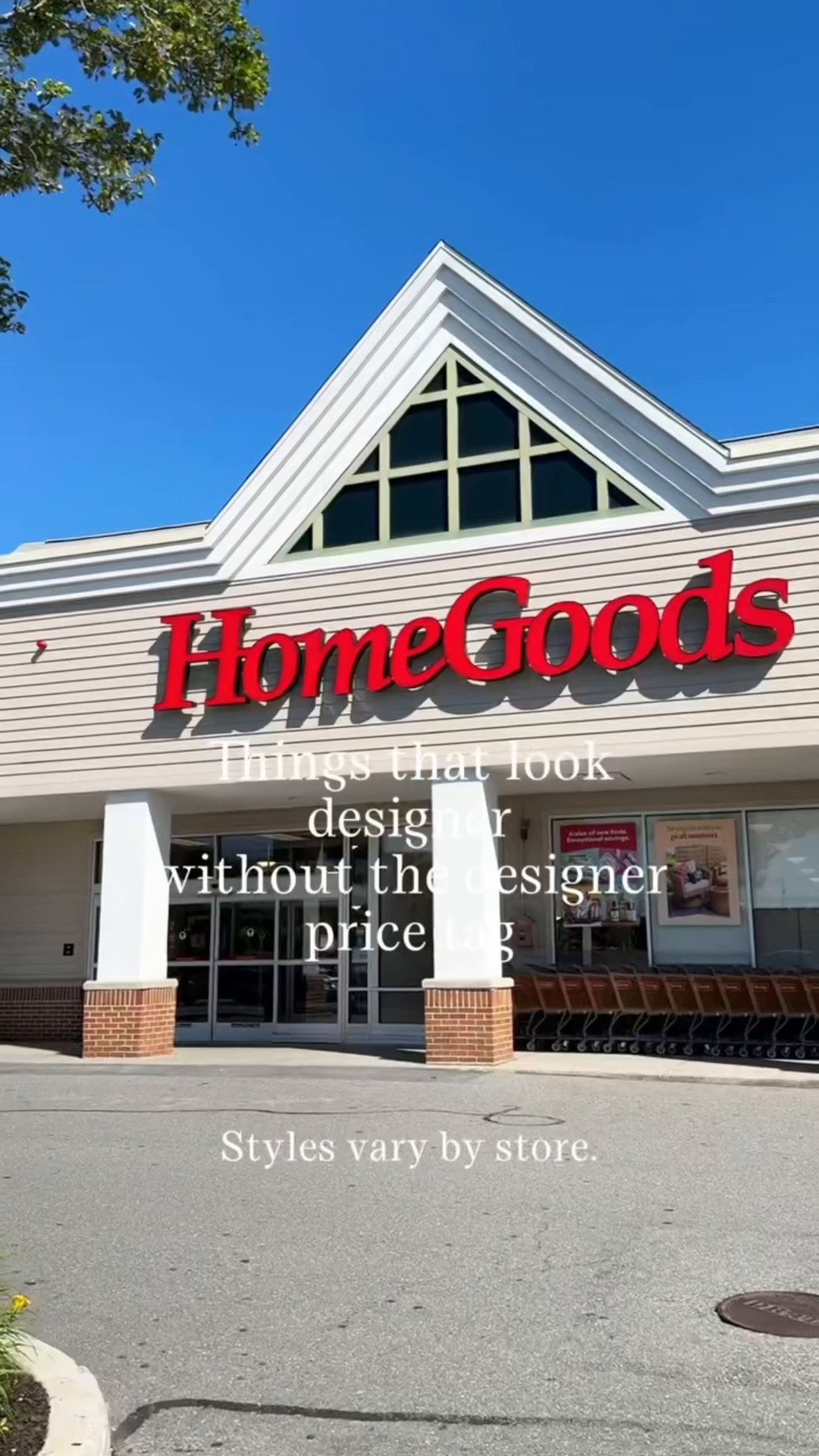 HomeGoods Facebook ad: Fresh finds. Fabulous savings.