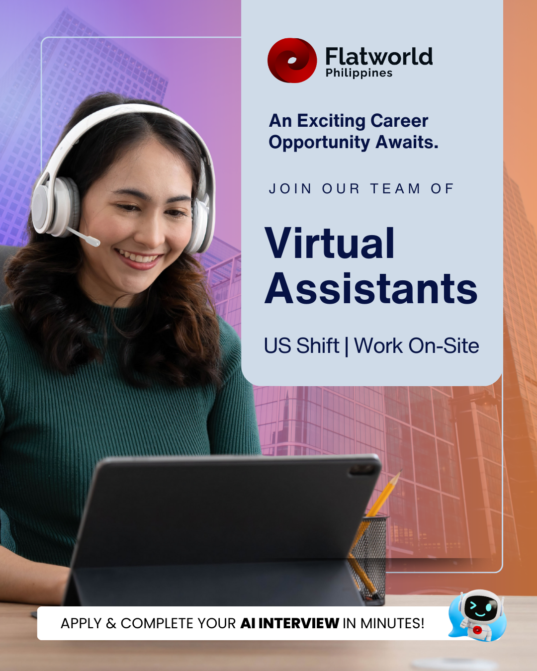 Flatworldphcareers Facebook ad from Feb 10, 2026