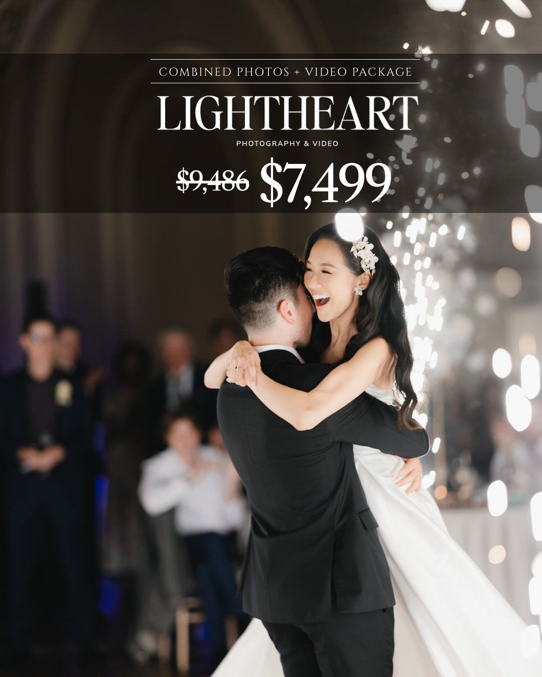 Lightheart Films & Photography Facebook ad: 10+ years capturing Sydney’s most beautiful weddings.