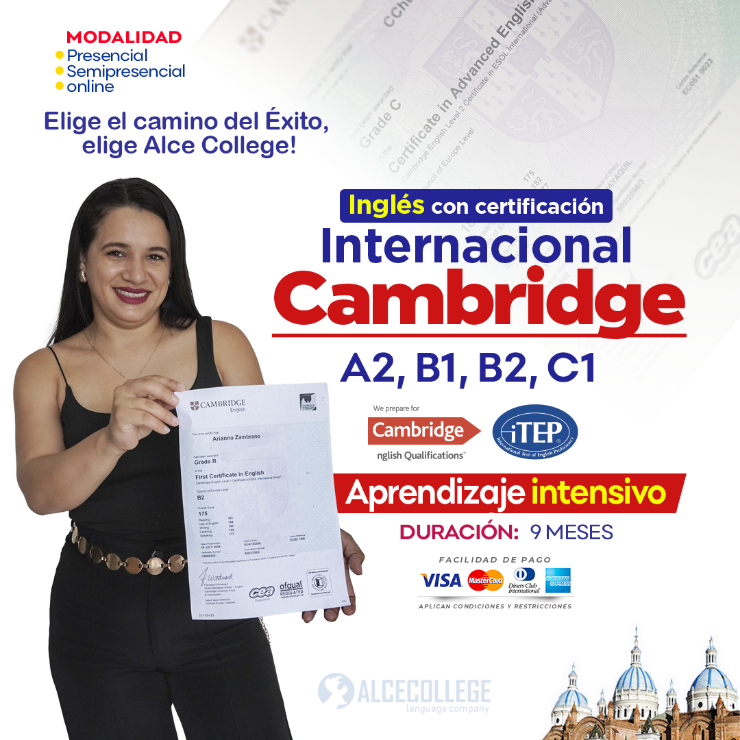 Alce College Language Company Facebook ad