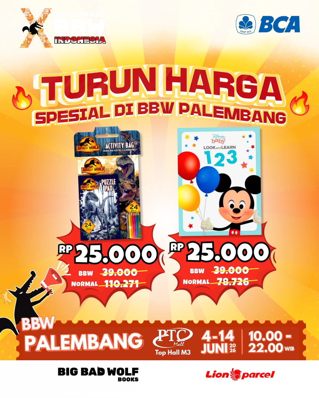 Big Bad Wolf Books Facebook ad: ๐ฃ๐ฎ๐น๐ฒ๐บ๐ฏ๐ฎ๐ป๐ด ๐ฆ๐ฎ๐น๐ฒ - BUKU PILIHAN TURUN HARGA JADIโฆ