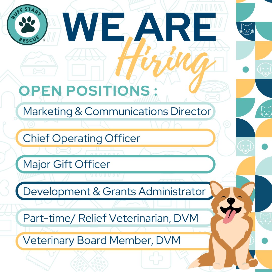 Ruff Start Rescue Facebook ad: Ruff Start Rescue is growing, and we’re looking…