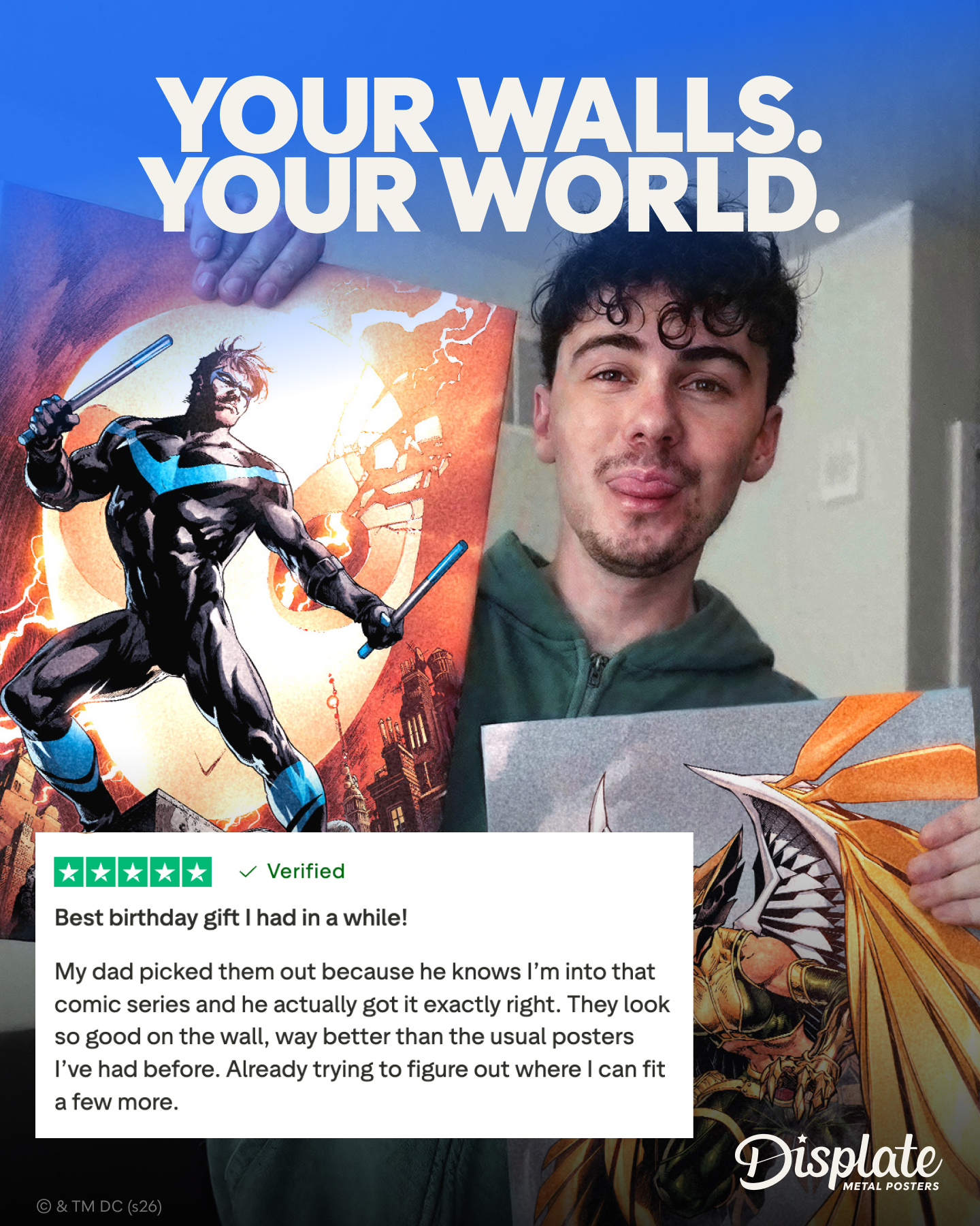 Displate Facebook ad