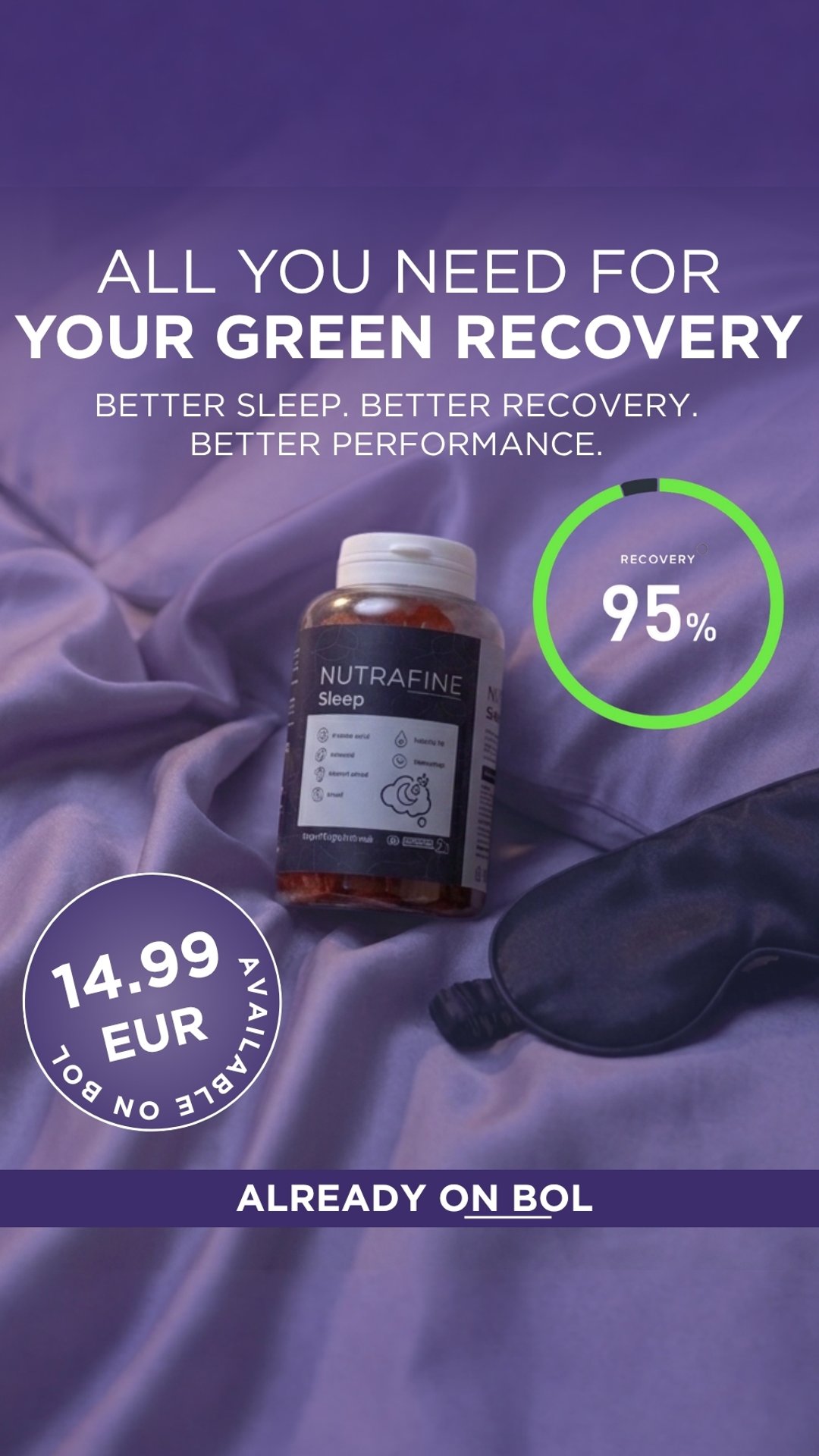 Nutrafine Global Facebook ad: Nutrafine Schlaf Gummies, Melatonin gummies mit Baldrian…