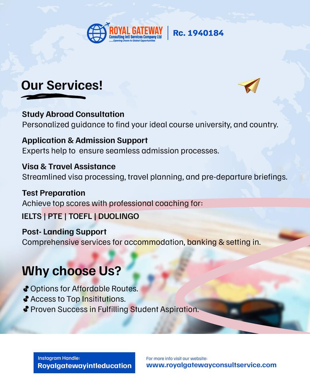 ROYAL GATEWAY CONSULTING SERVICE COMPANY LIMITED Facebook ad