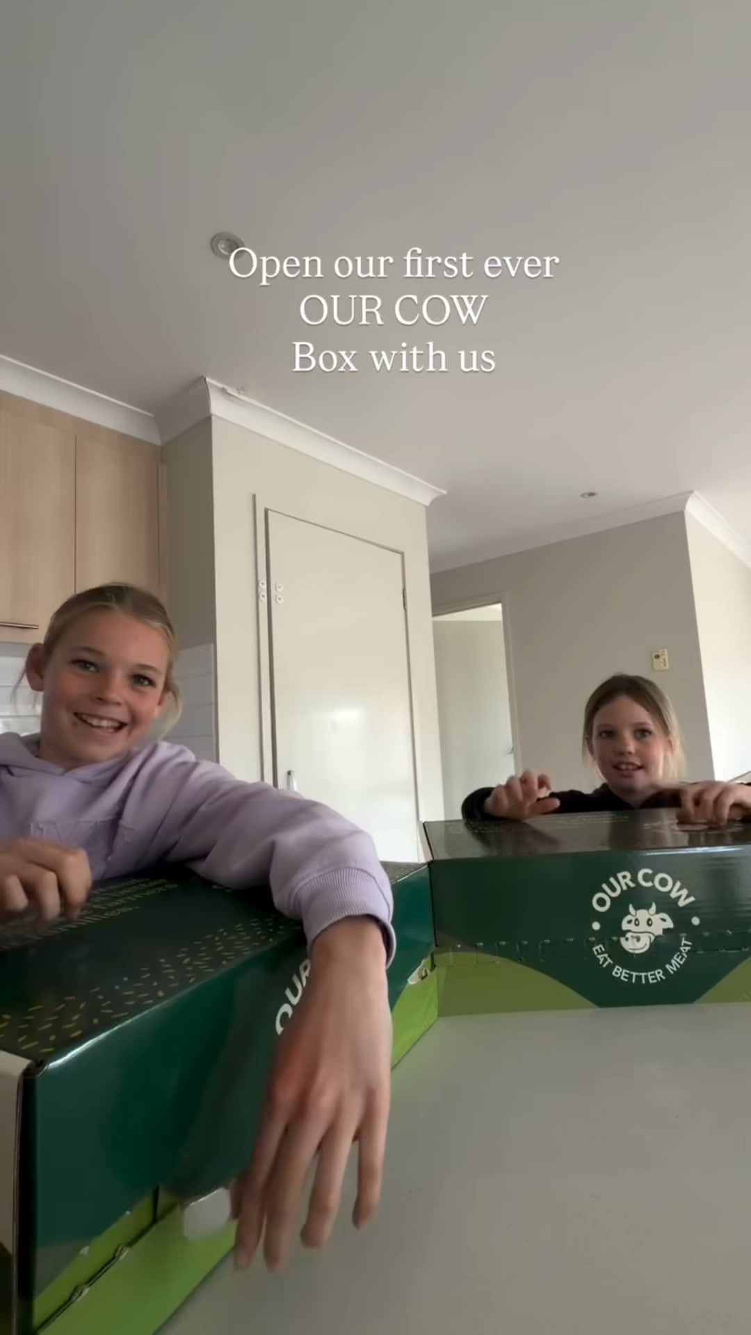 Our Cow Facebook ad: First Our Cow Box… We’re Impressed