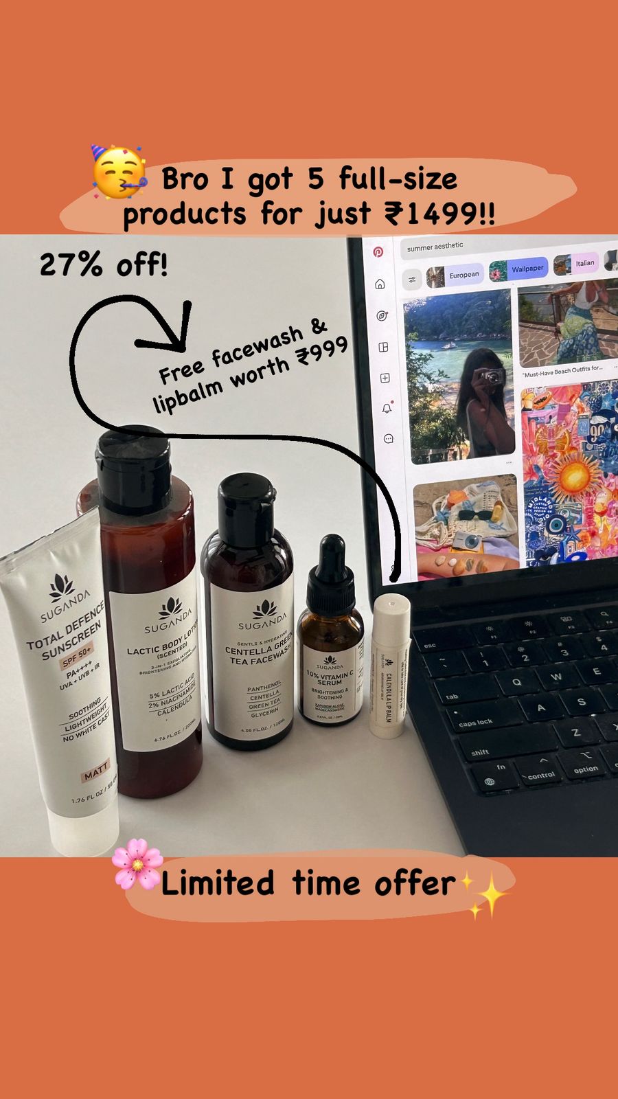 Suganda Skincare Facebook ad