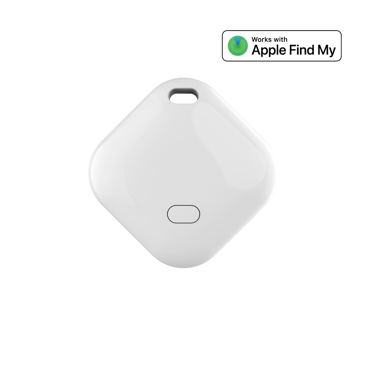 Hallo.fo Facebook ad: Setty TAG02 Find My tracker + etui - hvítur - NÝTT