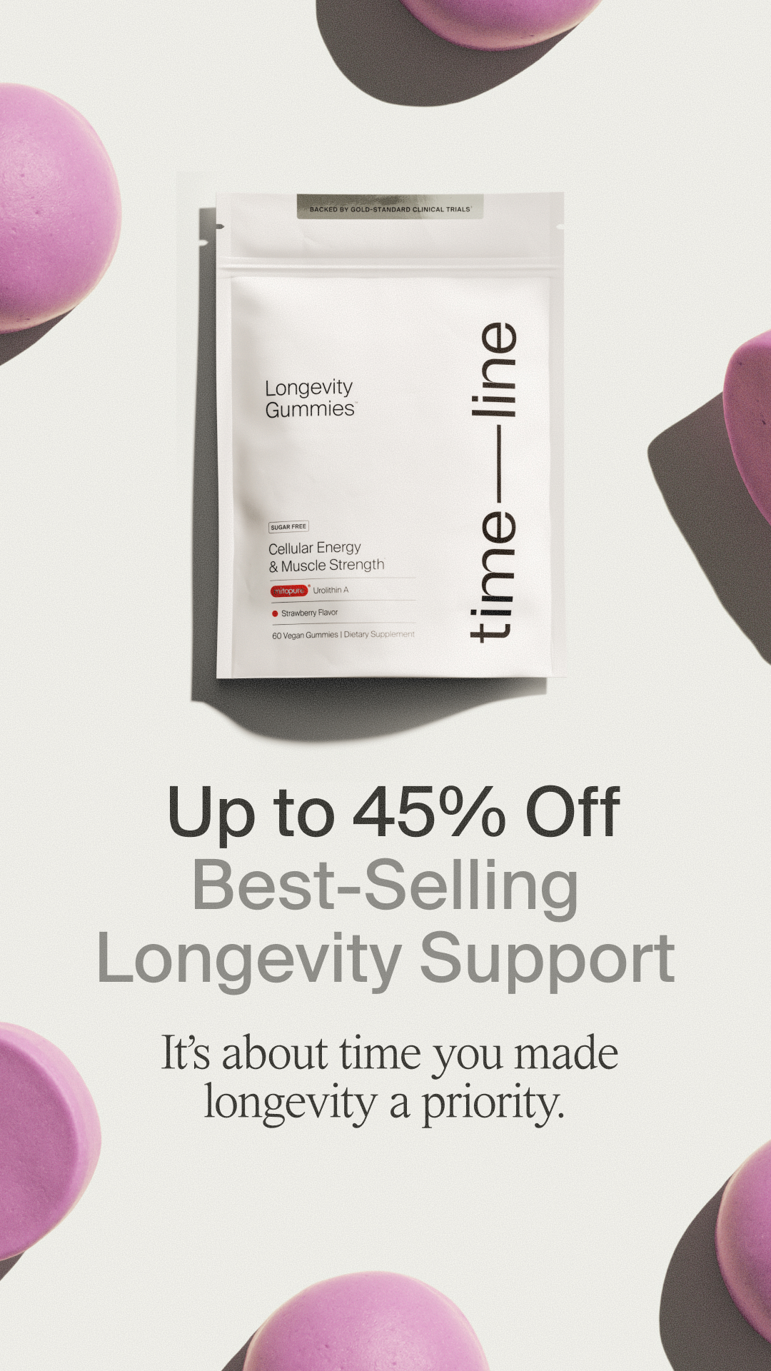 Timeline Longevity Facebook ad