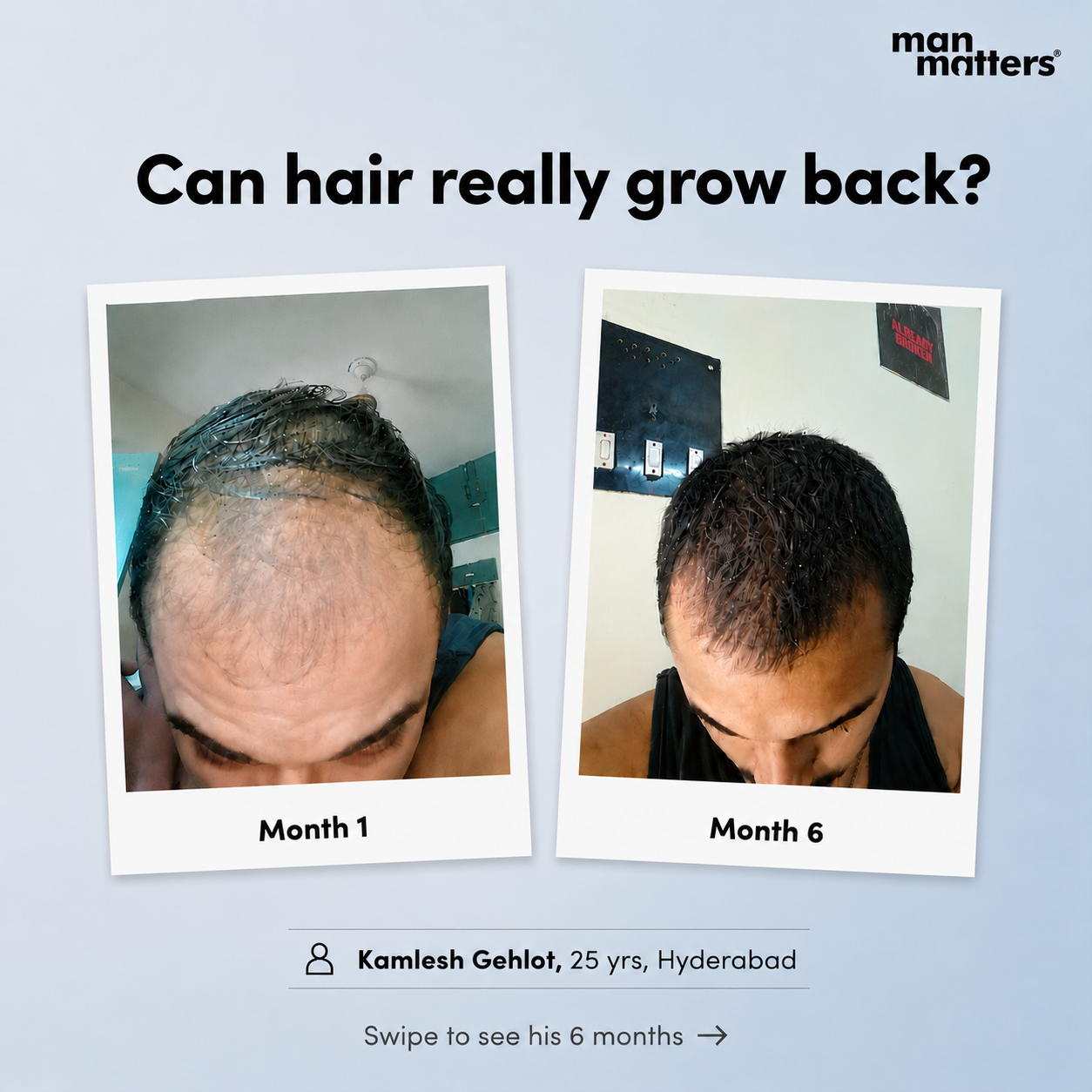Hair Matters by Man Matters Facebook ad