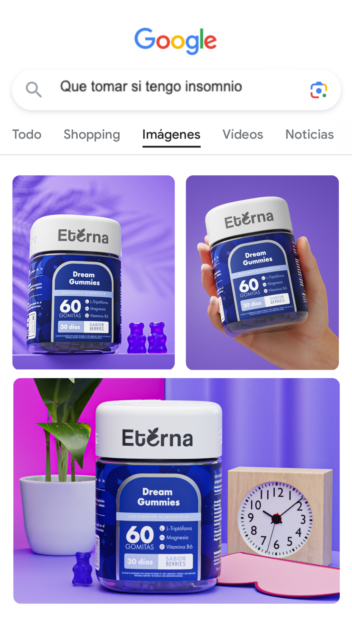 Eterna Nutrition Facebook ad