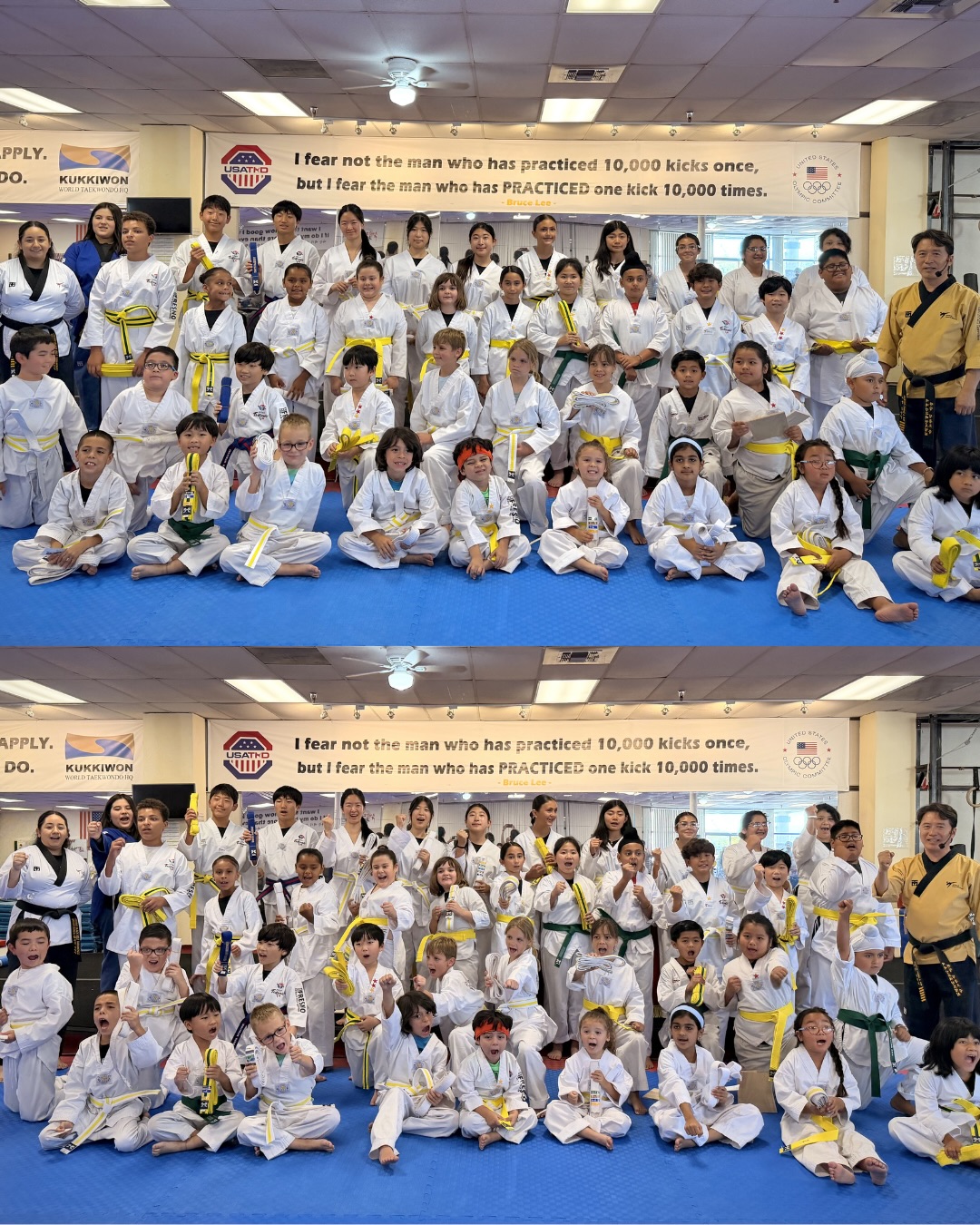 Fresno Black Belt Taekwondo Facebook ad: STRENGTH, COURAGE, DETERMINATION