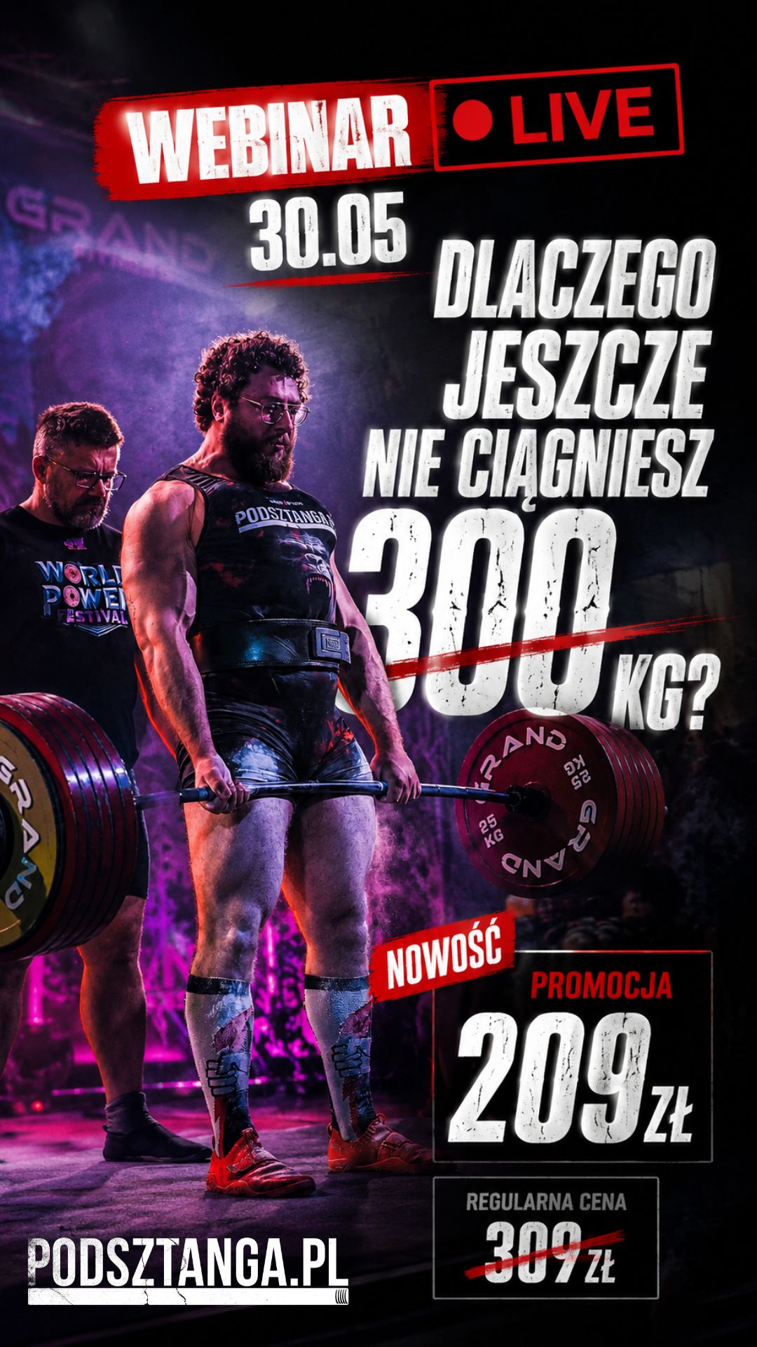 Podsztanga.pl Facebook ad from May 18, 2026