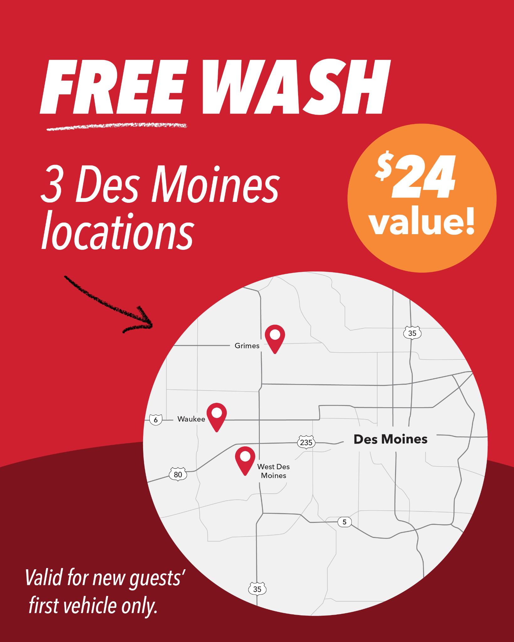 Tommy's Express Car Wash Facebook ad