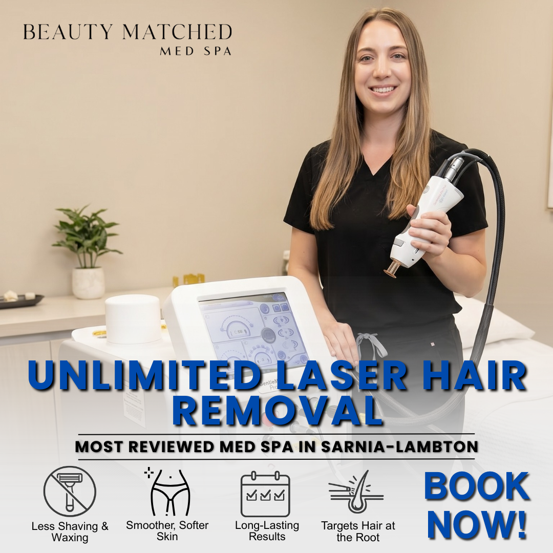 Beauty Matched Med Spa Facebook ad: Flawless Skin, Zero Hassle