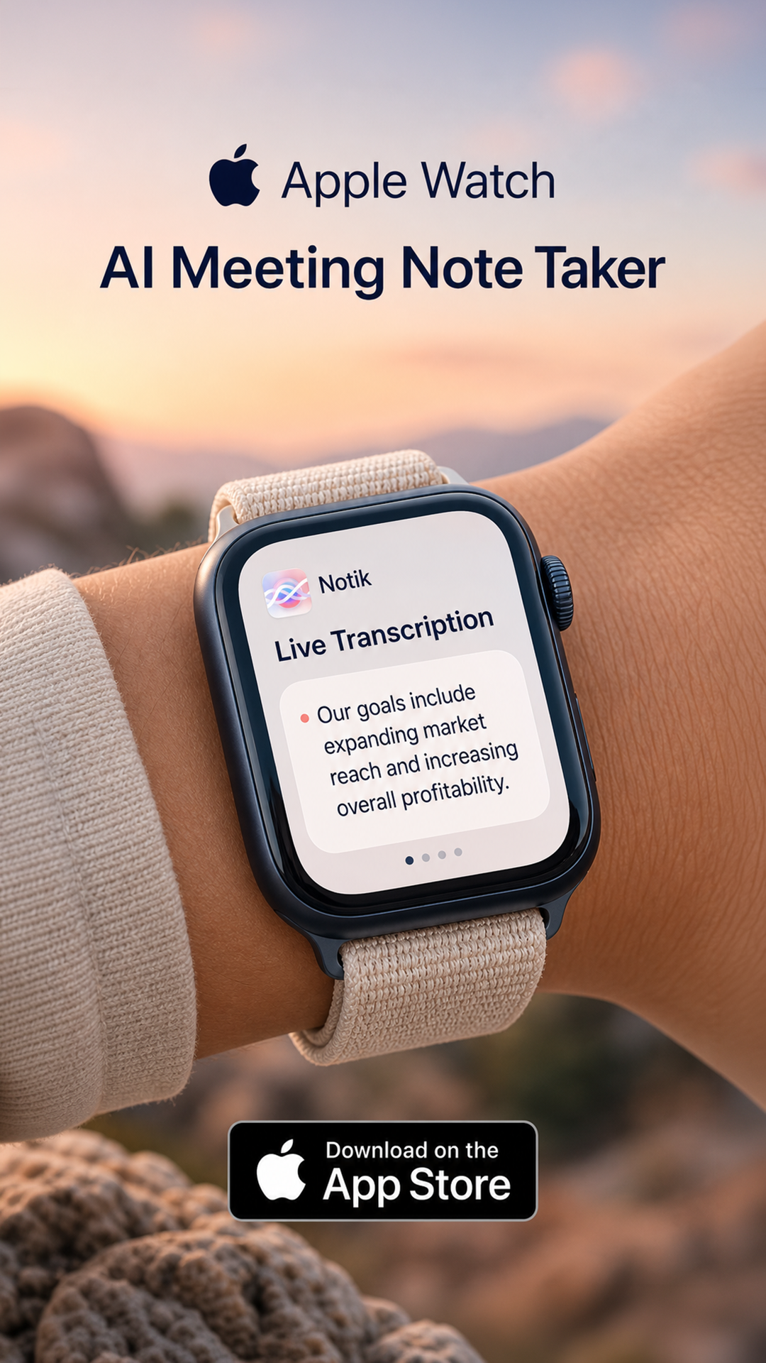 Notik: Voice Recorder Facebook ad from May 13, 2026