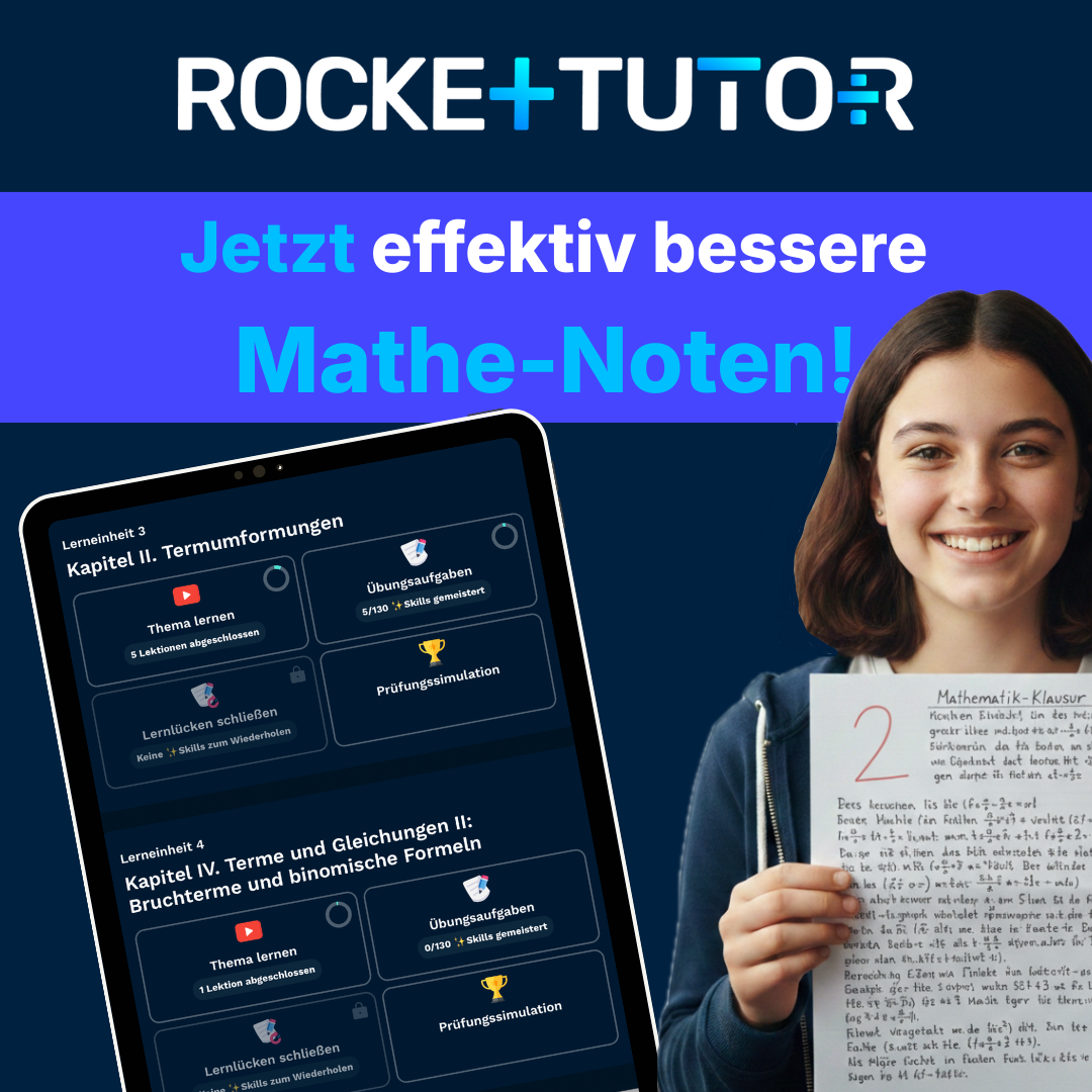 RocketTutor: Deine intelligente Mathe Lernapp Facebook ad