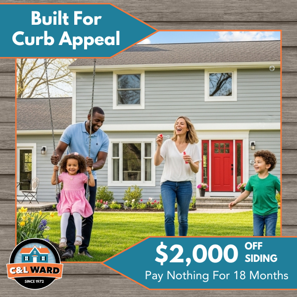 C&L Ward Facebook ad: $2,000 Off Siding Built for Curb Appeal