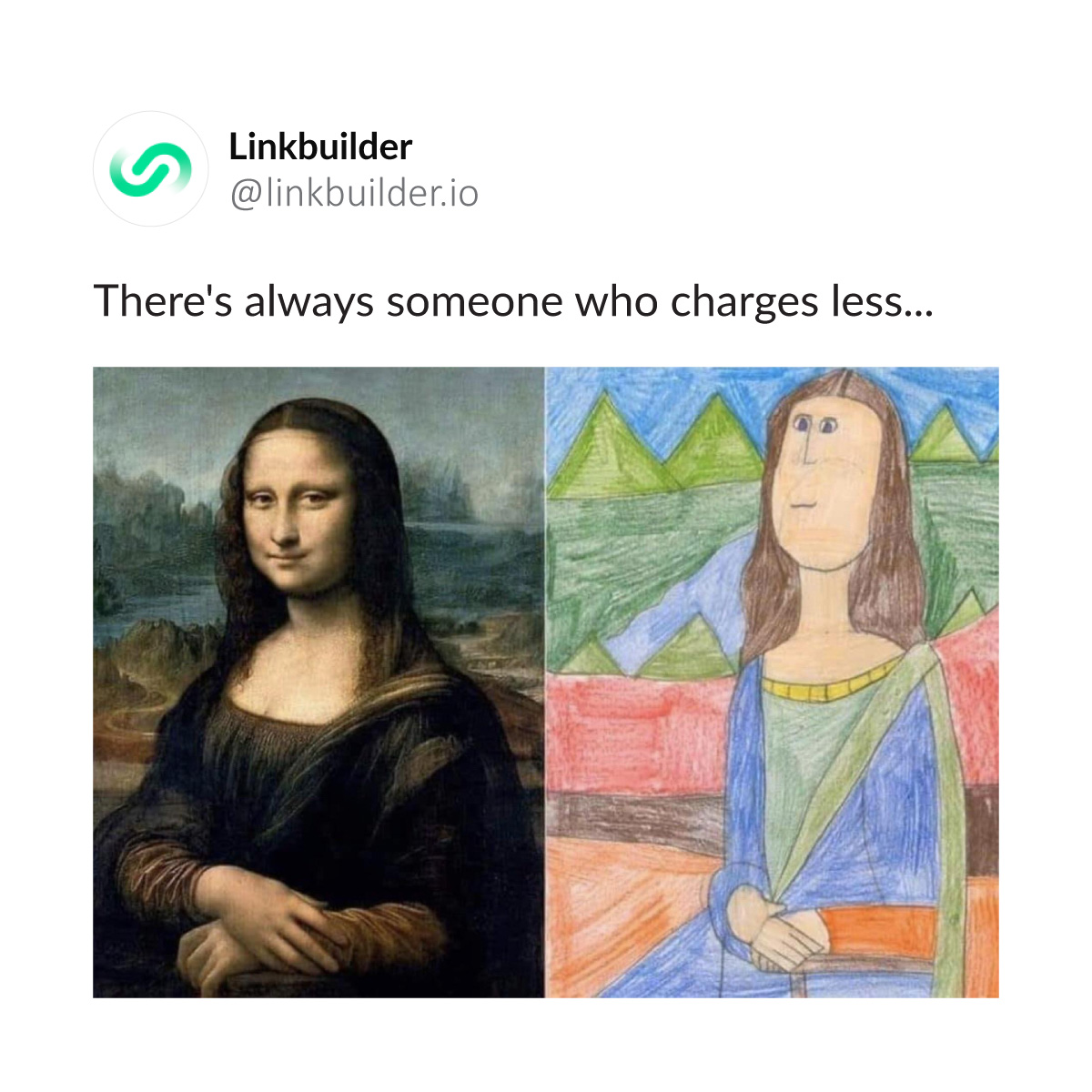 LinkBuilder Facebook ad: LinkBuilder.io - The Industry Premium