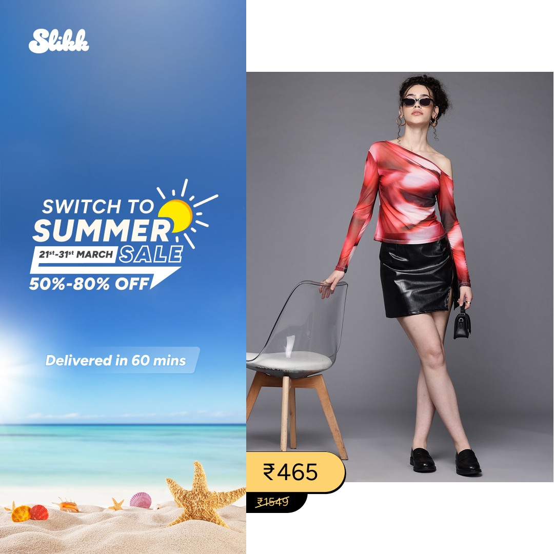 Slikk: Fashion in 60 Mins Facebook ad