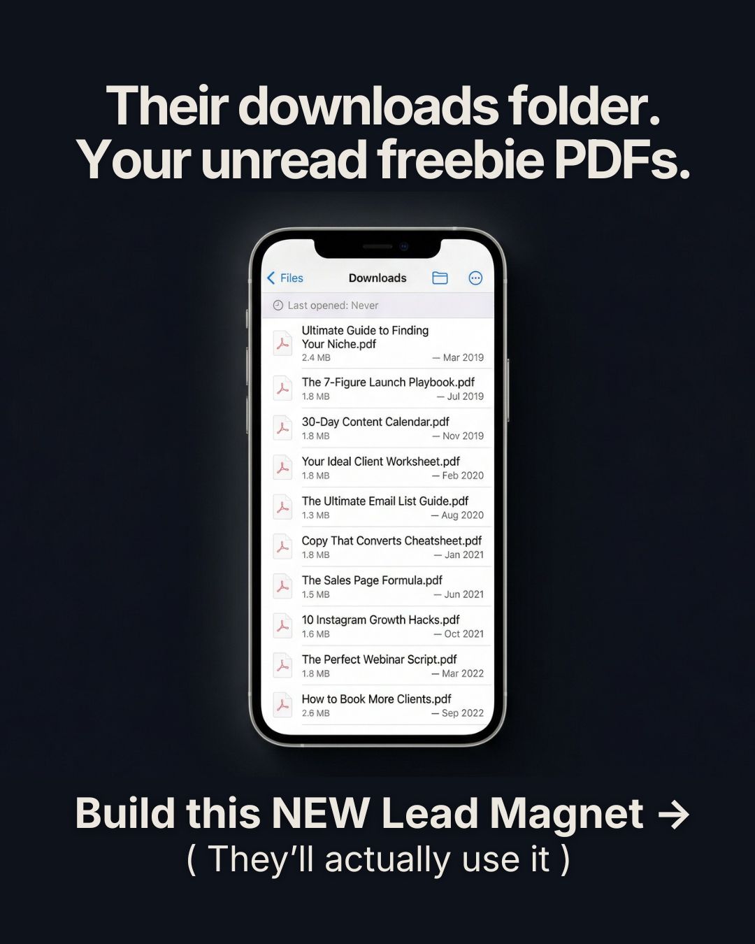 Vessel Business Facebook ad: Where Your PDF Actually Went.