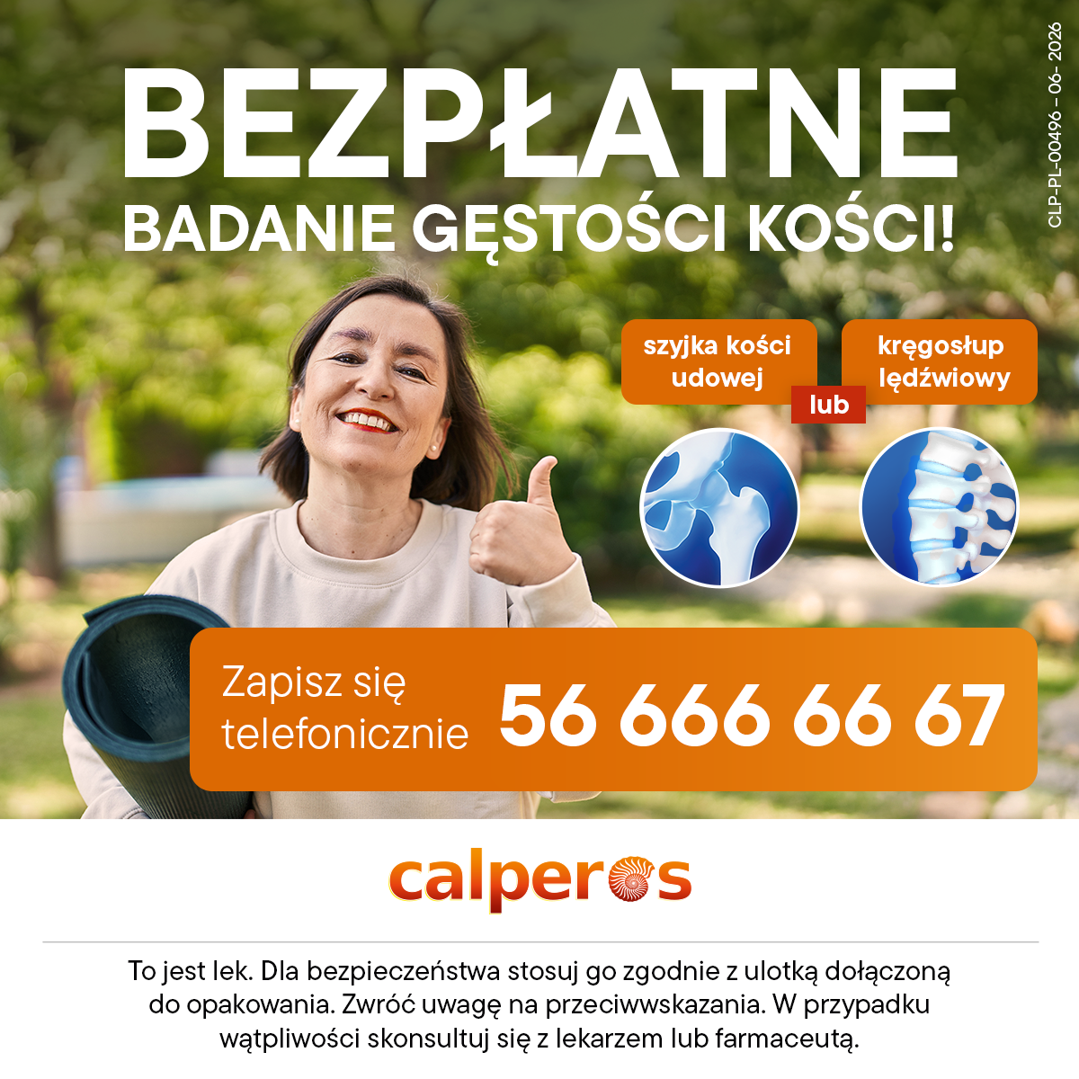 Bezpłatne badanie gęstości kości Facebook ad: Bezpłatne badania osteoporozy