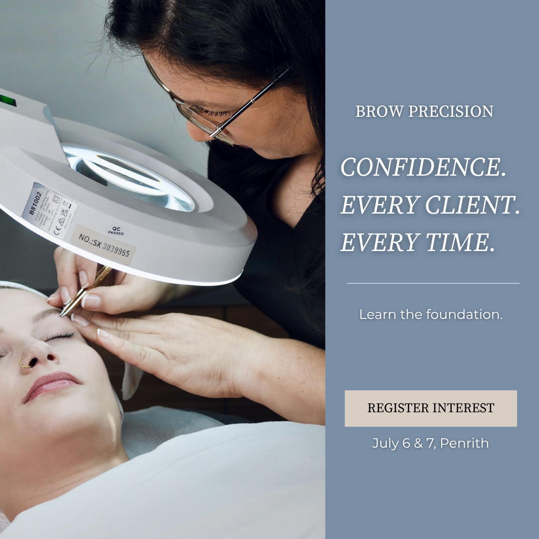 Michal Gabriel Beauty and Brow Facebook ad: BROW TRAINING FOR BEAUTY THERAPISTS