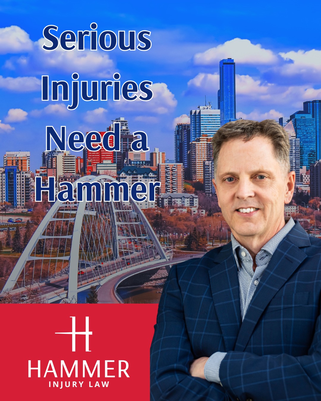 Hammer Injury Law Facebook ad: Alberta Injury Lawyer