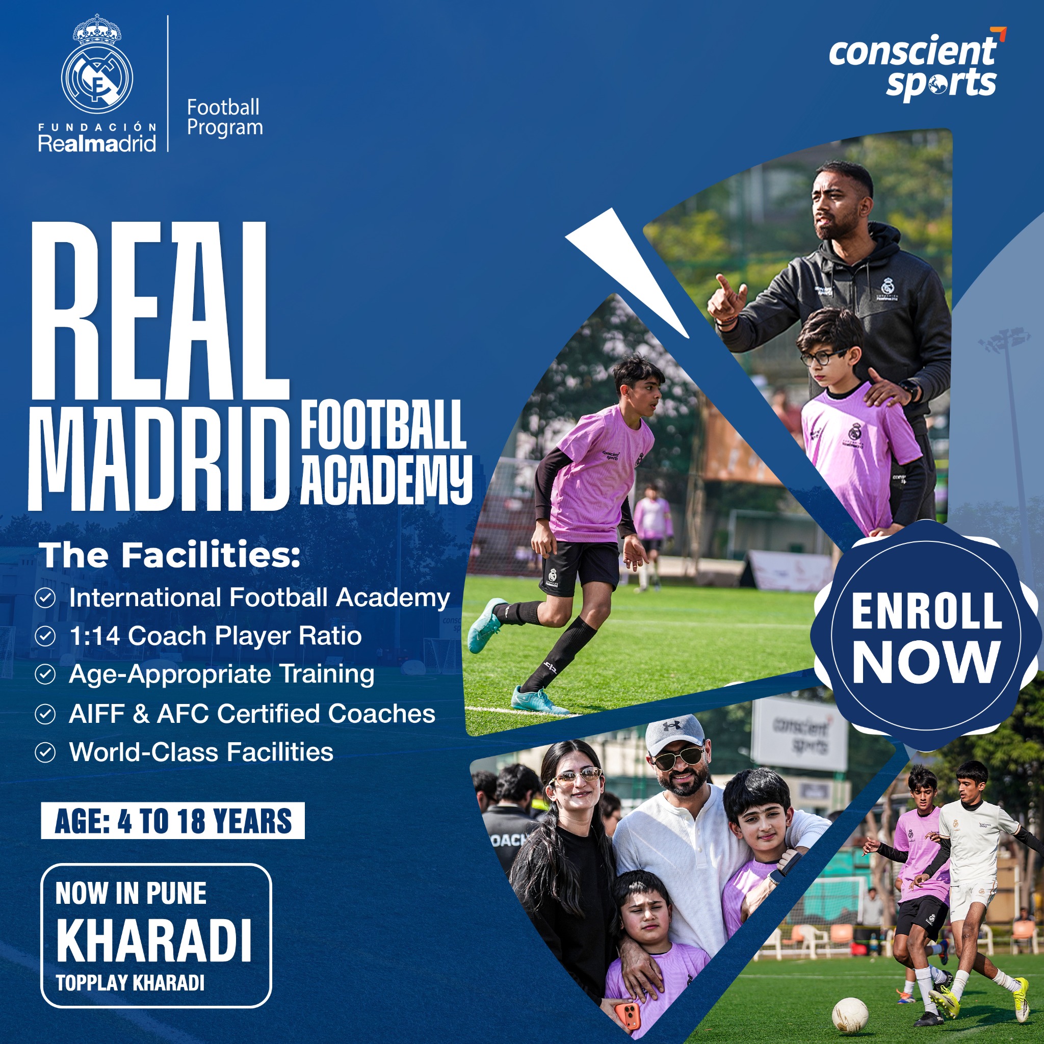 RMF India - Partner Conscient Sports Facebook ad