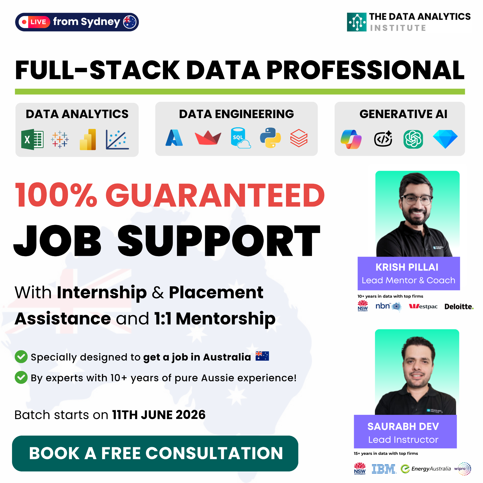 The Data Analytics Institute Facebook ad