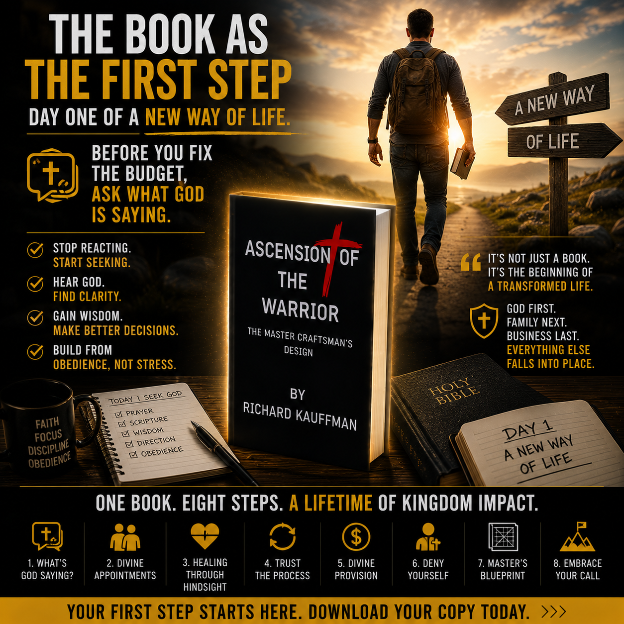 Ascension of the Warrior Facebook ad: Before you fix the budget, ask what God is saying.